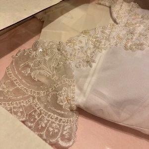 Beautiful custom made beaded first communion dress